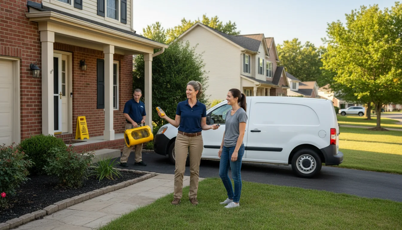 Water restoration image for Dehumidification And Cleanup Services in Mercedes, TX